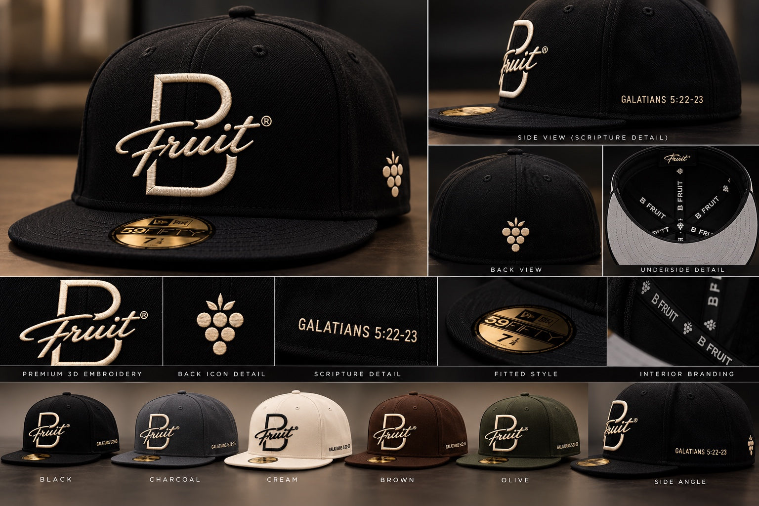 B Fruit signature hats